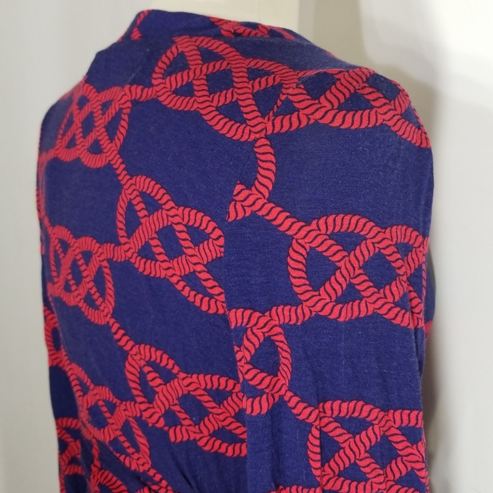 Macbeth Collection Nautical Rope Red Wrap Dress XS - Picture 6 of 8